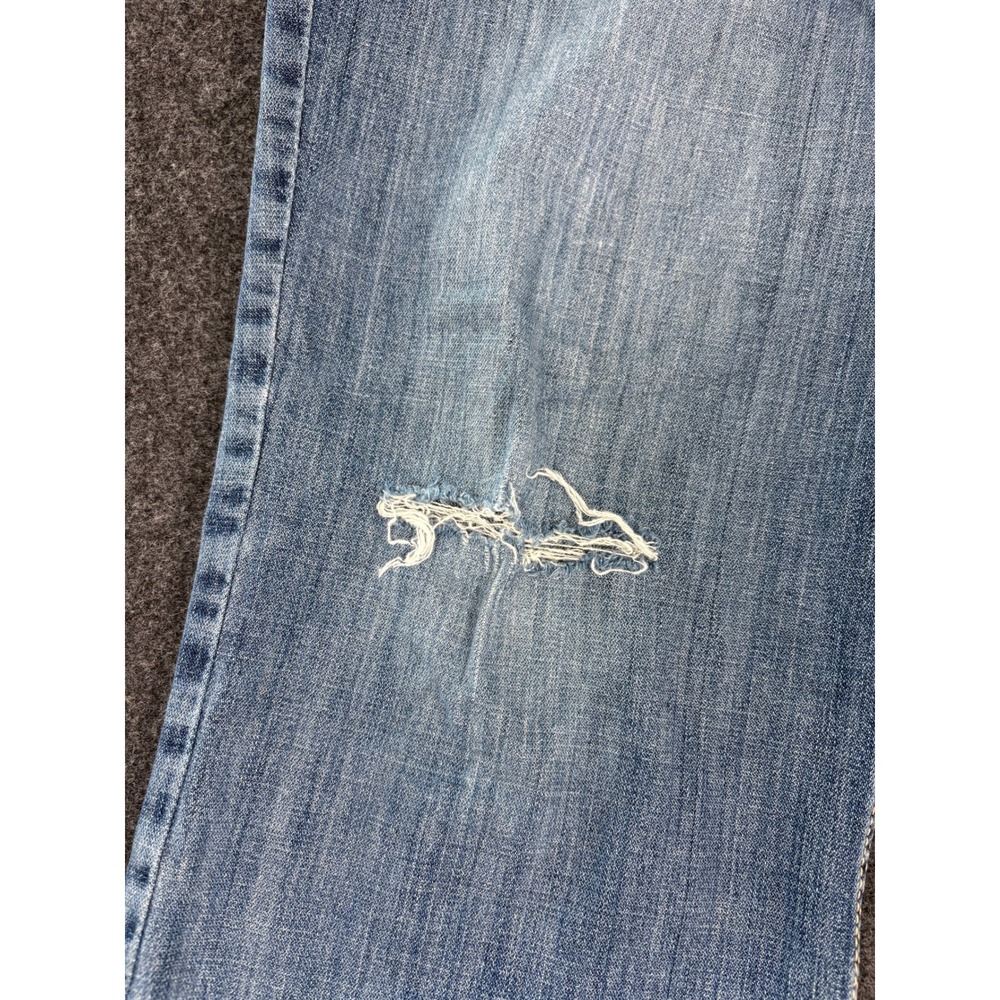 Cinch Carter 2.0 Mens Distressed Relaxed Bootcut Jeans Blue 38x36 (FITS 35x34) - Picture 11 of 12